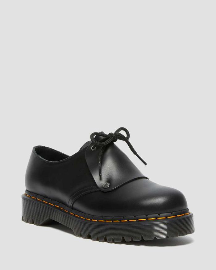 Dr Martens Mens 1461 Bex Brando Leather Oxfords Black - 38921RLTC